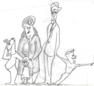 Cartoon sketches by ralph alley