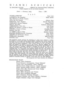 Gianna Schicci-Program